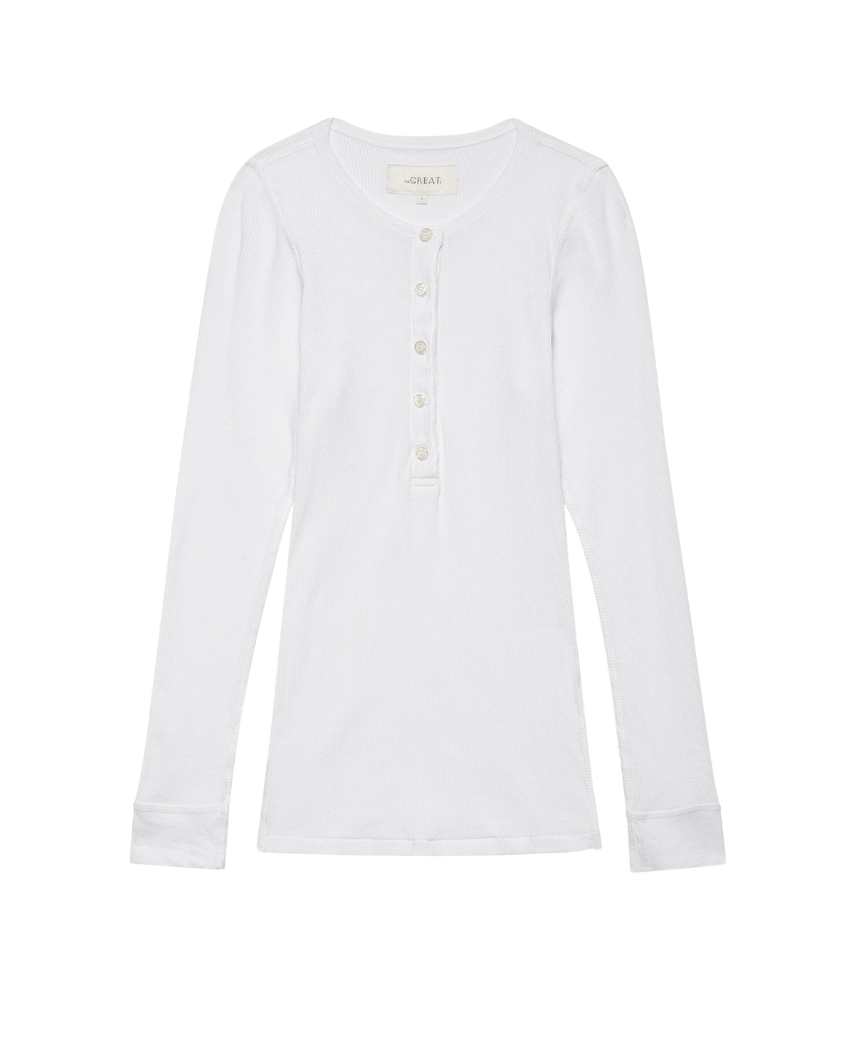 The Baby Rib Henley. -- True White