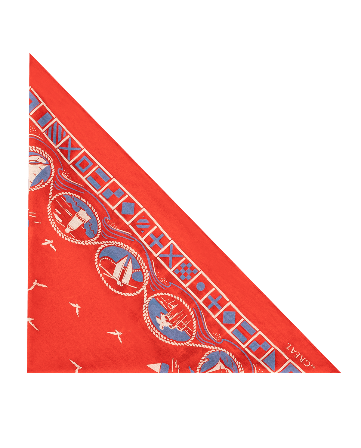 The Sailboat Bandana. -- Red