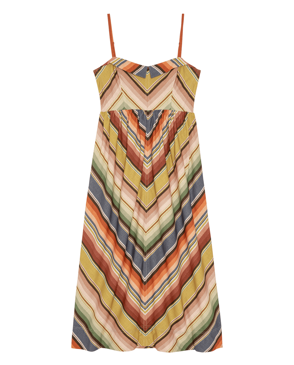 The Verse Dress. -- Davenport Stripe