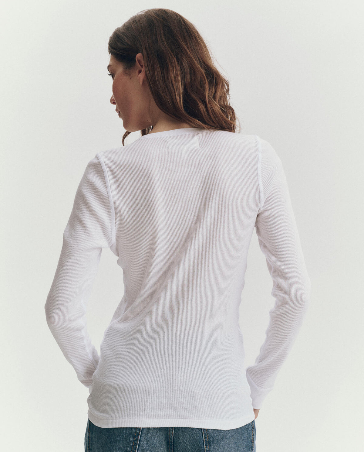 The Baby Rib Henley. -- True White