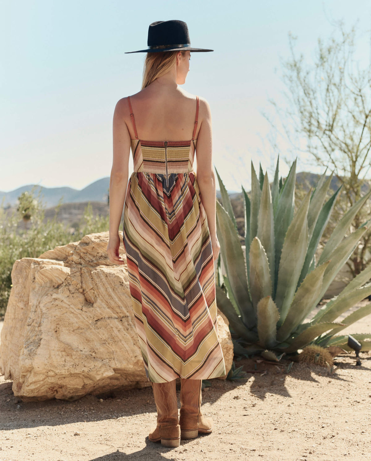 The Verse Dress. -- Davenport Stripe
