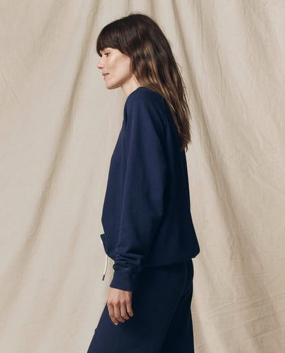 The College Sweatshirt. Solid -- True Navy