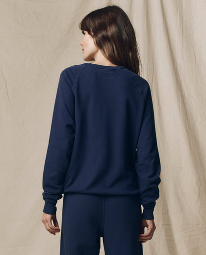 The College Sweatshirt. Solid -- True Navy