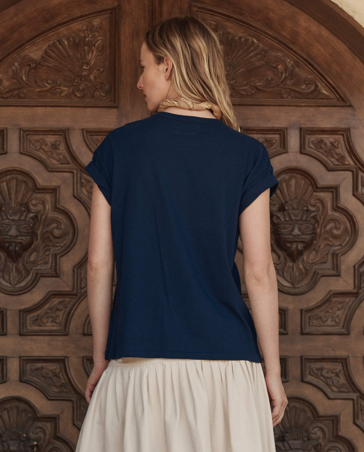 The Boxy Crew w/ Everglade Graphic. -- True Navy