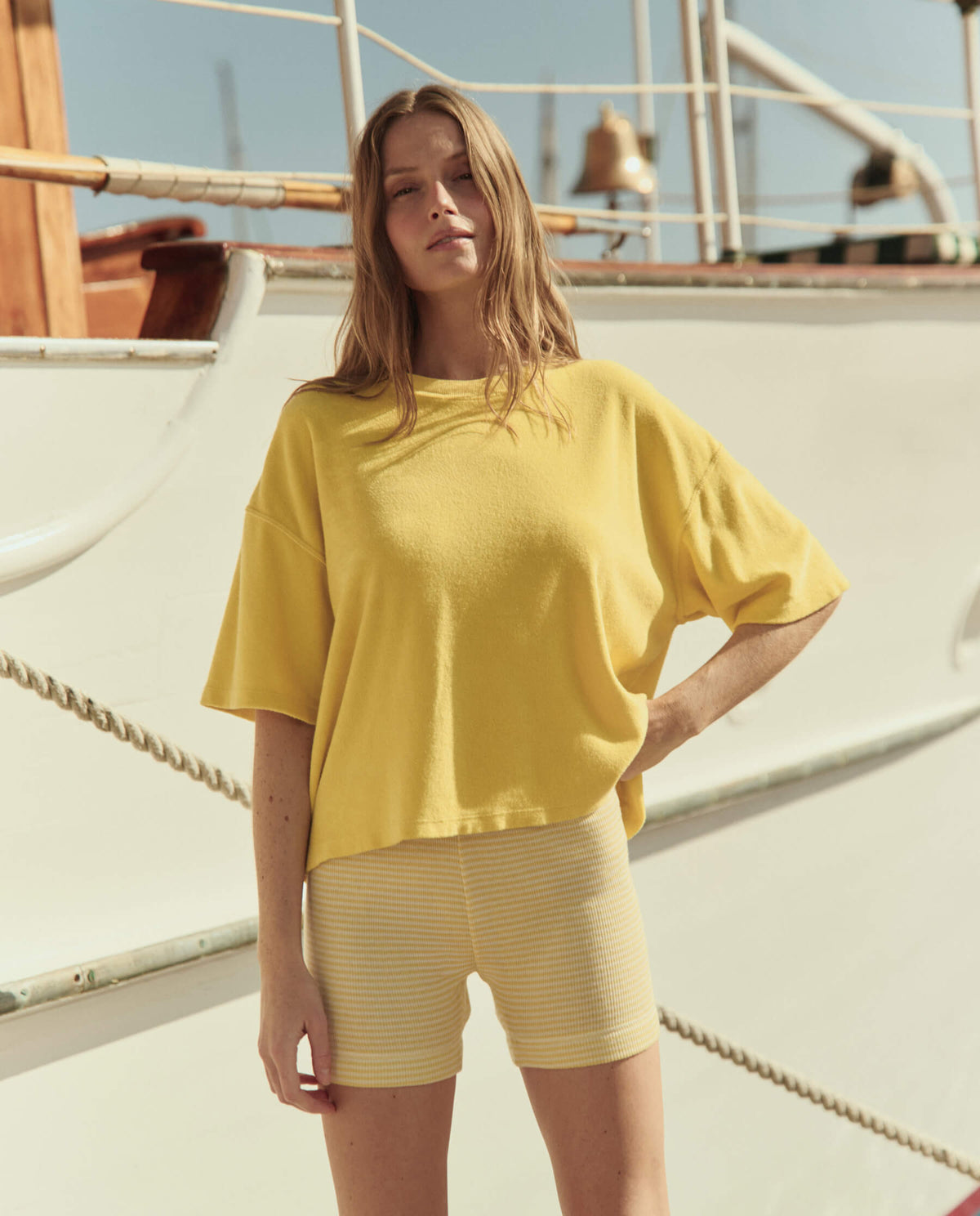 The Relay Short. -- Soft Yellow Stripe