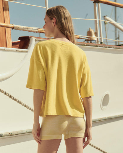 The Relay Short. -- Soft Yellow Stripe