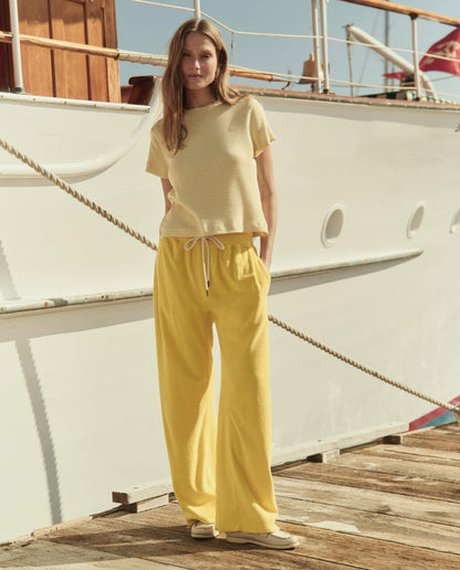 The Little Tee. -- Soft Yellow Stripe