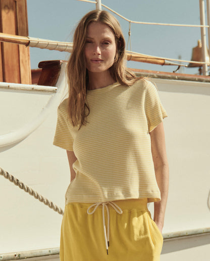 The Little Tee. -- Soft Yellow Stripe