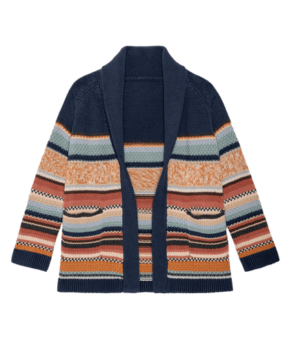 The Mountain Lodge Cardigan. -- Taos Stripe