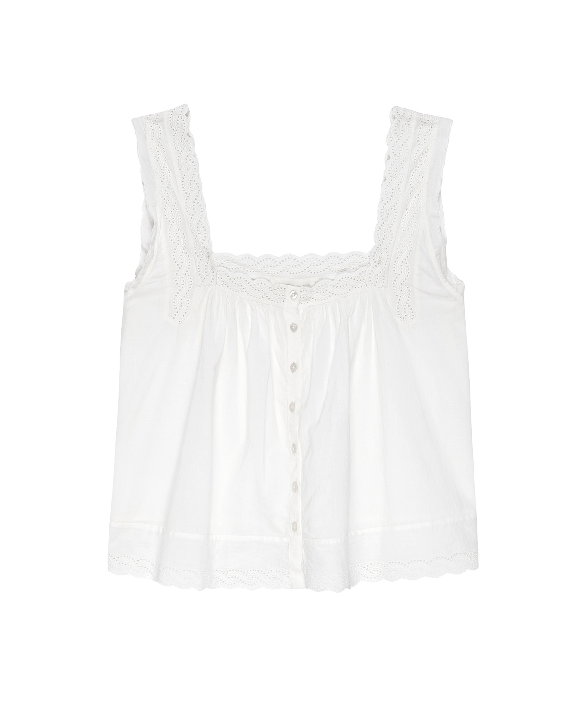The Eyelet Tank. -- True White