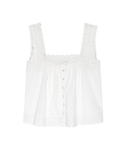 The Eyelet Tank. -- True White