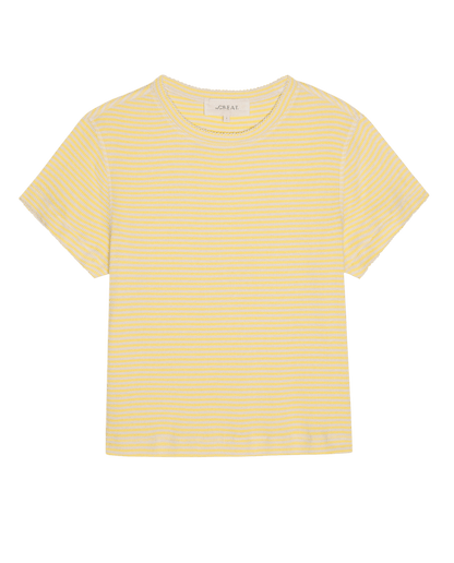 The Little Tee. -- Soft Yellow Stripe