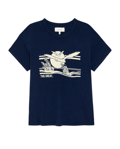 The Boxy Crew w/ Everglade Graphic. -- True Navy